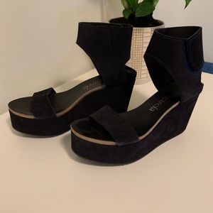 Pedro Garcia Midnight Blue Wedges